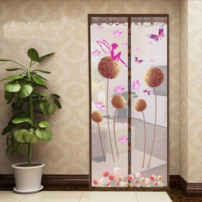 90x210cm Magnetic Summer Mosquito Screen Door Curtain - Green