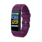 Smart Oled Fitness Tracker With Pedometer - Purple