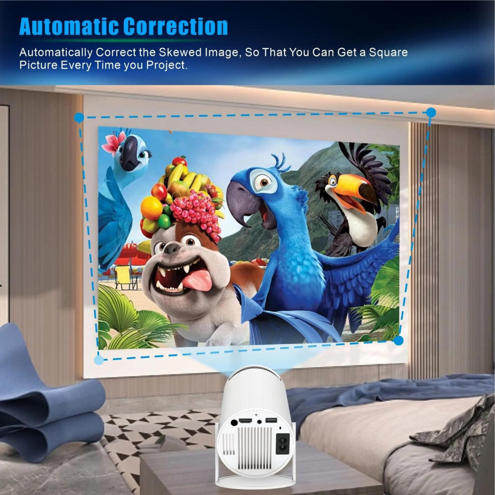 Smart Portable Projector With Android 11.0 System - 120 Lumen