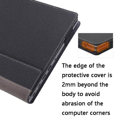 Protective Leather Case For Hp Envy X360 13-Ag Ar - Anti-Fall - Gray Cobalt Blue