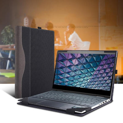 Protective Leather Case For Hp Envy X360 13-Ag Ar - Anti-Fall - Gray Cobalt Blue