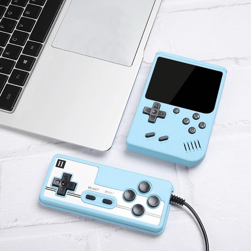 Macaron Mini Handheld Game Console With 800 Built-In Games 3.0 Inch - Yellow