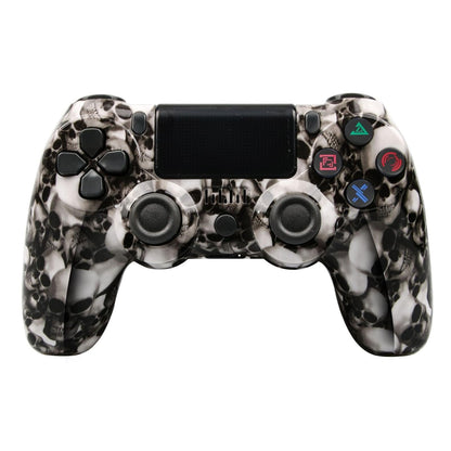 Wireless Bluetooth Game Controller for Ps4 with Dual Vibration and Light Strip - Blue