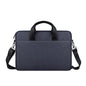 13.3 Inch Portable Laptop Bag with Single-shoulder Strap - Navy Cyan With Shoulder Strap
