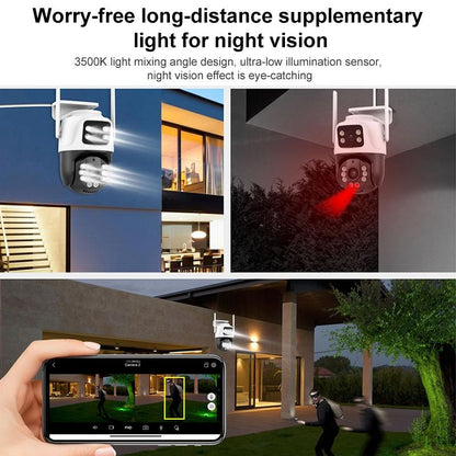 6Mp Dual Camera With Wifi Two-Way Voice Intercom & Night Vision