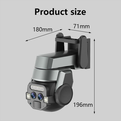 10X Binocular Zoom Dual Light Source Wifi Camera - Ip67 Waterproof For Outdoor Use