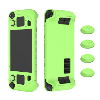 Silicone Game Controller Cover with 4 Key Caps - Protective - Luminous Green