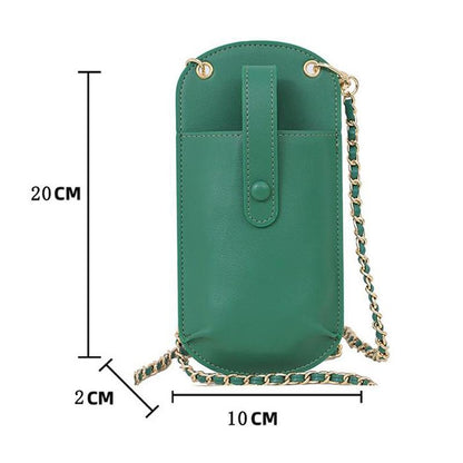Compact Cell Phone Crossbody Bag - Green