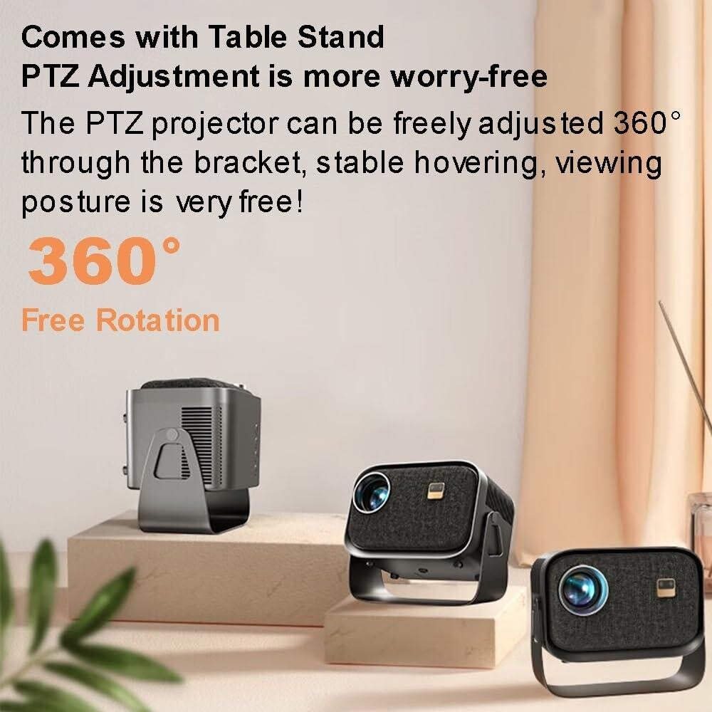 Compact Smart Home Theater Projector - Portable - Android 4K Hd Version