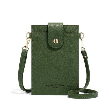 Stylish Thin Messenger Bag For Women - Light Pink