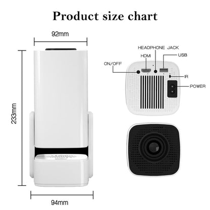 Portable Android 11 Wifi Projector - 720P Home Use - Allwinner H713