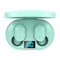 Wireless Bluetooth Earphones with E6s Led Display - Tws - Green
