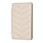 Wave Pattern Card Bag Back Sticker For Mobile Phones - Beige