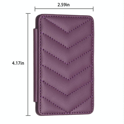 Wave Pattern Card Bag Back Sticker For Mobile Phones - Beige