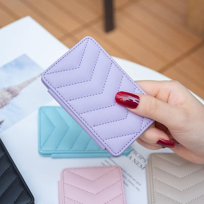 Wave Pattern Card Bag Back Sticker For Mobile Phones - Beige