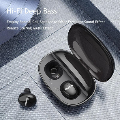 Waterproof Tws Bluetooth Earphones - Hd Stereo Sound - Orange
