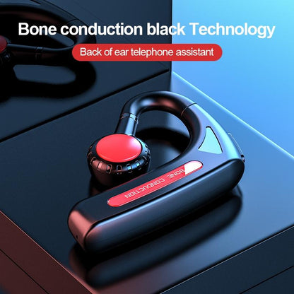 Wireless Bone Conduction Bluetooth Headset - Hanging Ear Design - Green