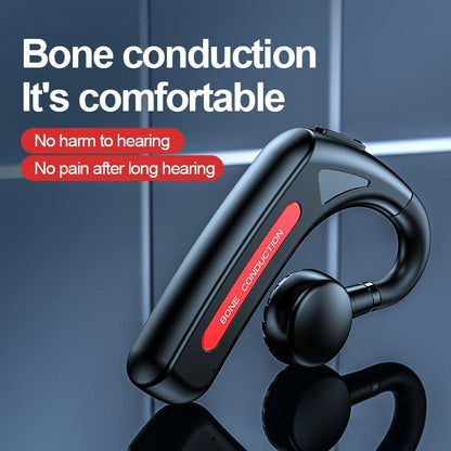Wireless Bone Conduction Bluetooth Headset - Hanging Ear Design - Green