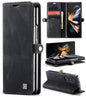 Vintage Rfid Leather Phone Case for Samsung Galaxy z Fold 4 - Black