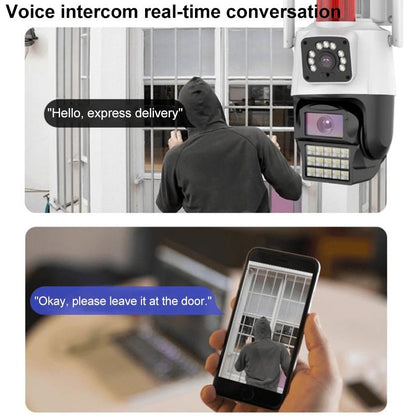 Smart Dual Camera With Wifi Two-Way Voice Intercom & Humanoid Detection - 4Mp