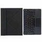 Bluetooth Keyboard Leather Case For Ipad 9.7 2018 / 2017 With Three-Fold Holder - Black