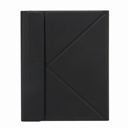 Bluetooth Keyboard Leather Case For Ipad 9.7 2018 / 2017 With Three-Fold Holder - Black