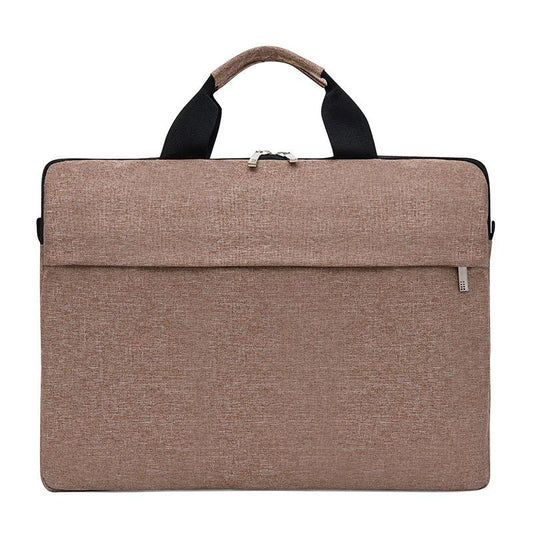 Waterproof Single Shoulder Notebook Bag - 13 Inch Portable & Durable - Brown