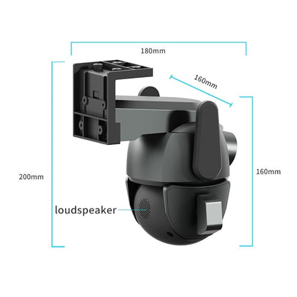 Waterproof Wifi Camera With Dual Light Source And 4Mp Zoom