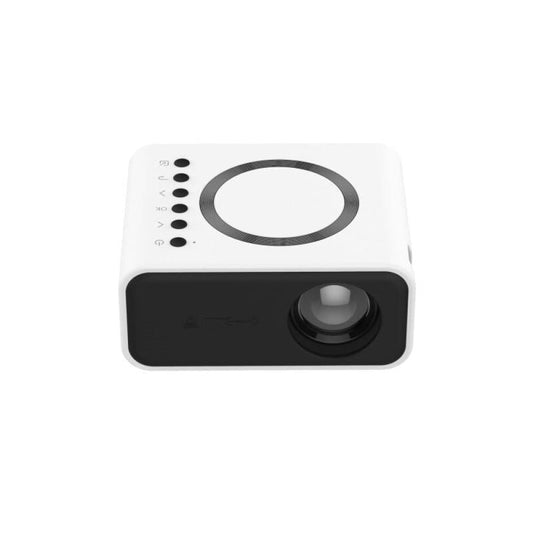 Portable Mini Projector For Home Use - Compatible With Mobile Devices - White