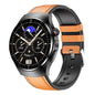 1.39 Inch Ip67 Waterproof Sports Health Monitoring Smart Bluetooth Calling Watch - Brown Leather