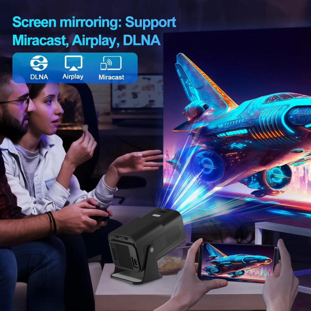 Portable 4K Android 12.0 Mini Wifi Projector For Home Use