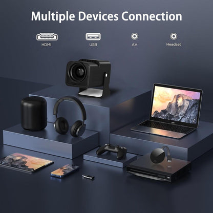 Portable 4K Android 12.0 Mini Wifi Projector For Home Use