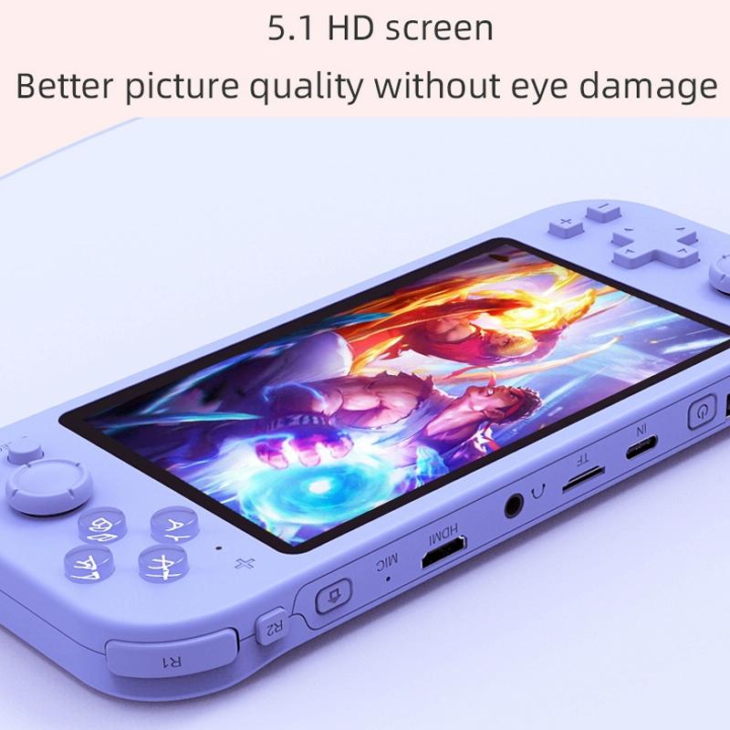 Portable Dual-Handle Game Console - Rg3000 - Green