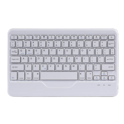 Bluetooth Keyboard Leather Case For Ipad 9.7 With Triangle Holder & Pen Slot - Gradient Purple