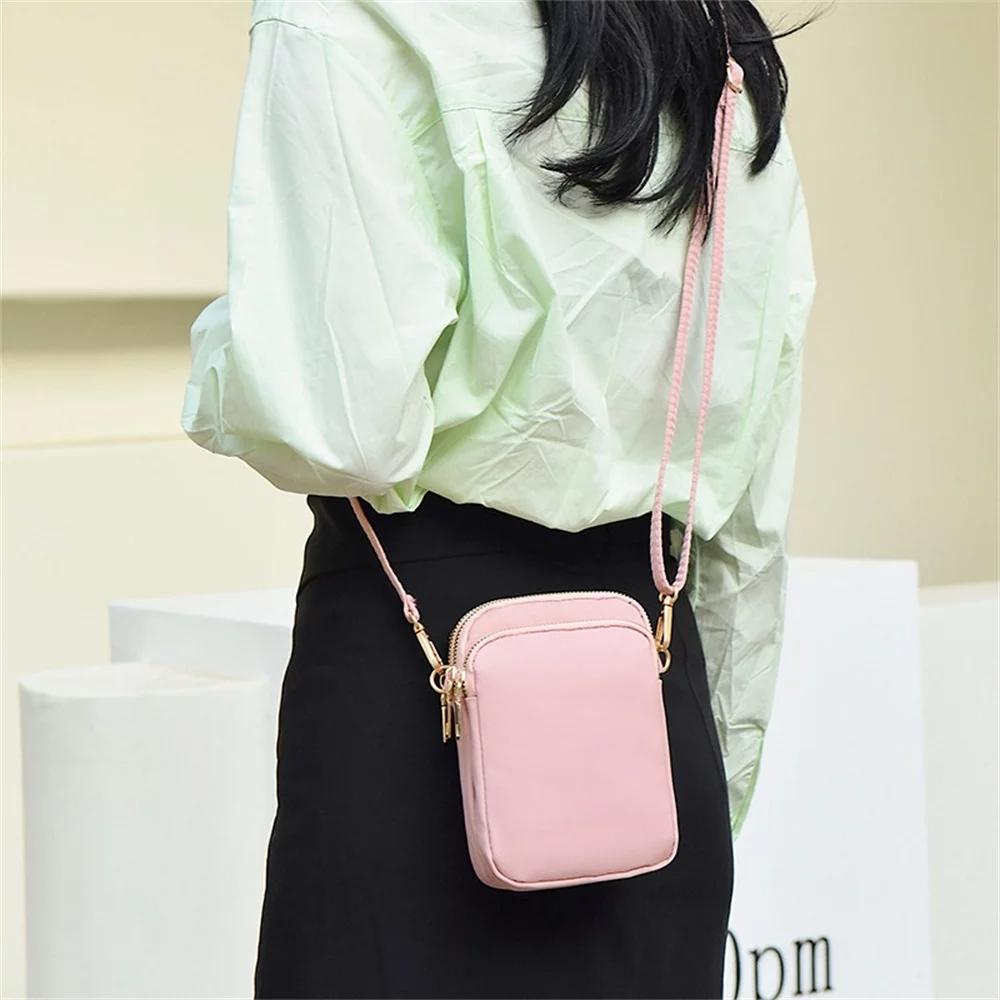 Women Mini Crossbody Phone Bag With Headphone Hole - Black Balloon