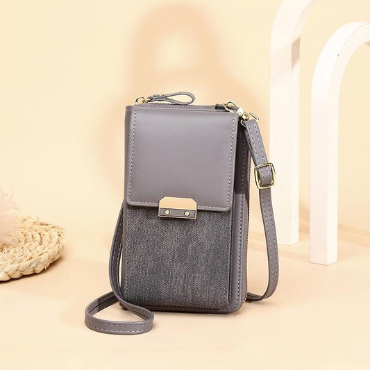 Compact Locking Crossbody For Women Essentials - Gray