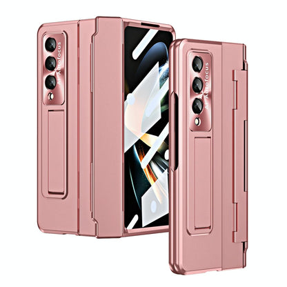 For Samsung Galaxy Z Fold4 5G Folding Case With Integrated Hinge - Black