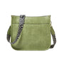 Leopard Print Waterproof Crossbody Tote Bag - Green