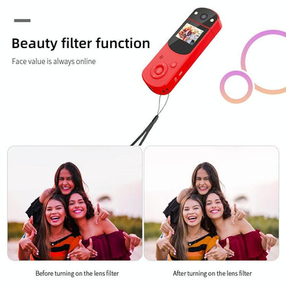 1080P Hd Multi-Function Digital Video Camera - Sports Dv Live Streaming Computer Recording - Orange