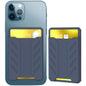 Silicone Adhesive Card Case For Mobile Phones - Blue