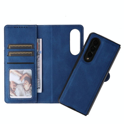 Foldable Leather Case for Samsung Galaxy z Fold 4 / 5g - Detachable - Black