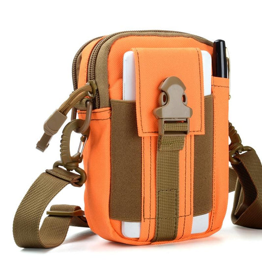 Versatile Messenger Bag With Shoulder Strap - Orange
