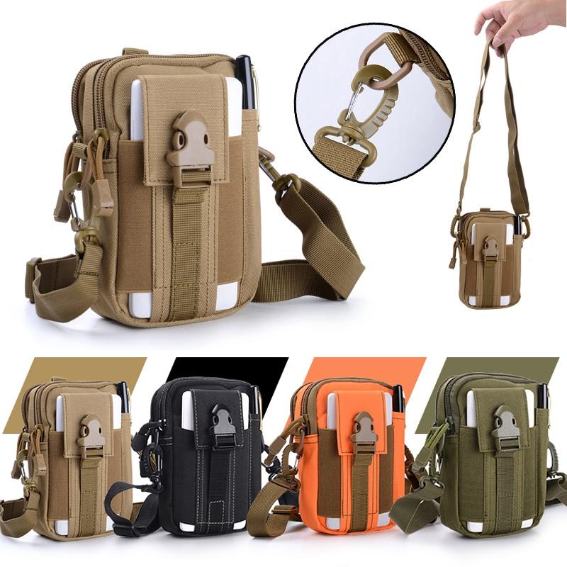Versatile Messenger Bag With Shoulder Strap - Orange