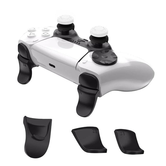 5-in-1 L1 / R1 Extended Key Game Handle for Sony Ps5 - Cross & Lengthened Keys - Black White