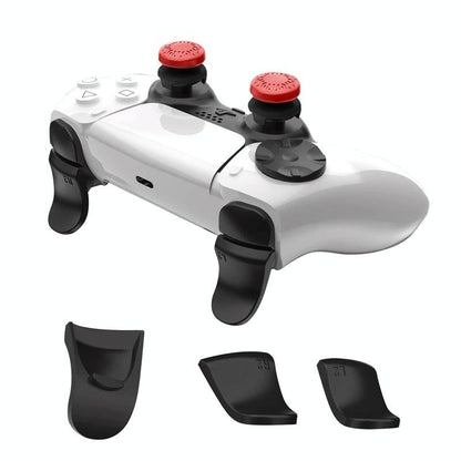 5-in-1 L1 / R1 Extended Key Game Handle for Sony Ps5 - Cross & Lengthened Keys - Black White