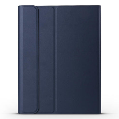 Bluetooth Keyboard & Leather Tablet Case For Ipad Pro 11 Detachable Brushed Texture Horizontal Flip Holder - Dark Blue