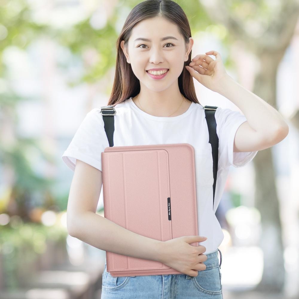 Waterproof 4-In-1 Laptop Holder With Wrist Protection - Fits 13 / 14 Inch - Rose Gold