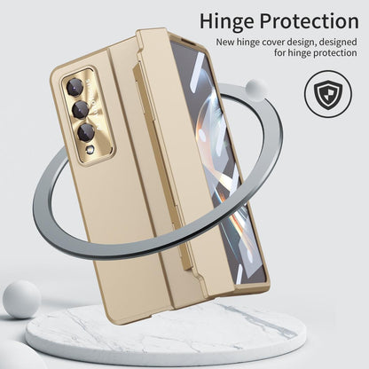 For Samsung Galaxy Z Fold4 5G Full Coverage Hinge Phone Case - Transparent