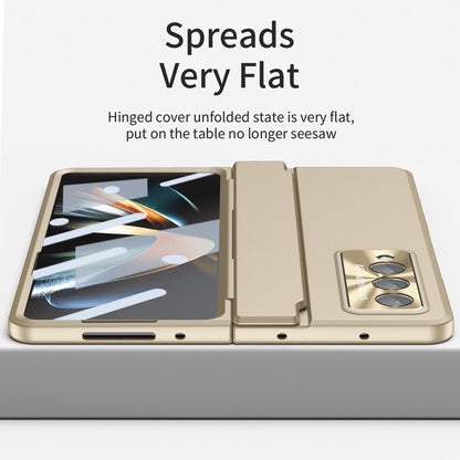 For Samsung Galaxy Z Fold4 5G Full Coverage Hinge Phone Case - Transparent