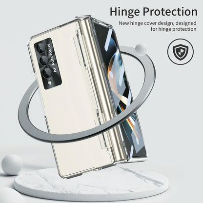 For Samsung Galaxy Z Fold4 5G Full Coverage Hinge Phone Case - Transparent